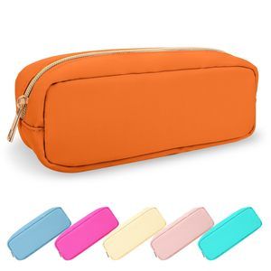 Small Pencil Case Makeup Bag For Purse, Cute Pencil Pouch Preppy Nylon Makeup😇